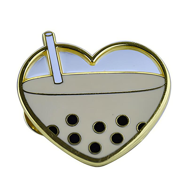 Making Your Own Art Enamel Pins Transparent Color Milk Tea Enamel Pin Badge