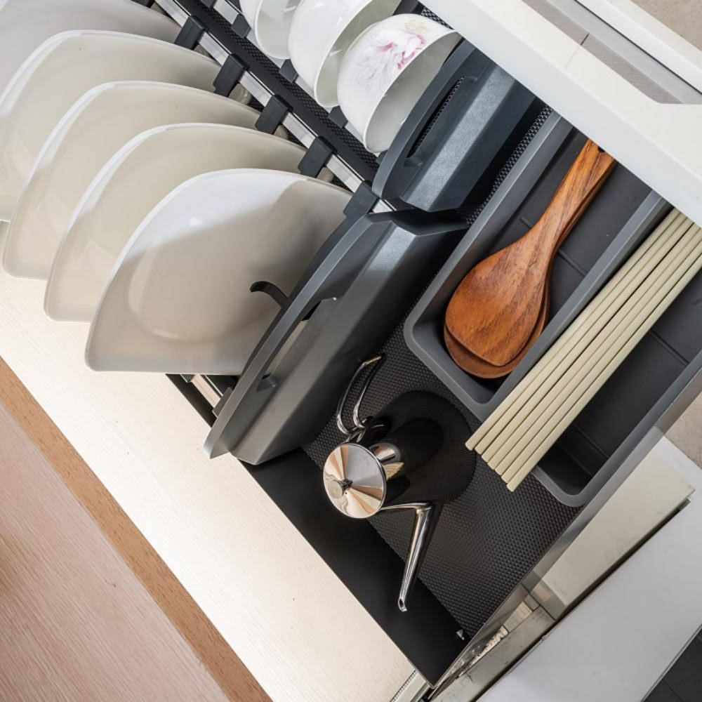 Kitchen Accessories Storage Bowl & Dish Drawer Organizer
