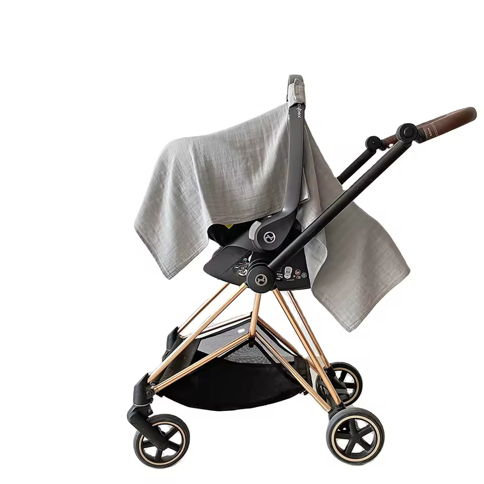 Summer Cotton Breathable Windproof Sun Block Cover For Baby Car Seat Cart Basket Cart Cover