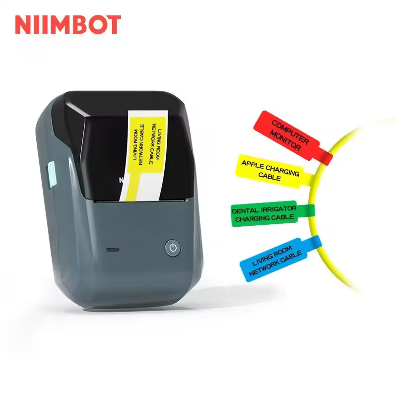 Niimbot 2023 New B1 Label Maker 2 Inch Cheap Shop Cable Sticker Label Printer Machine