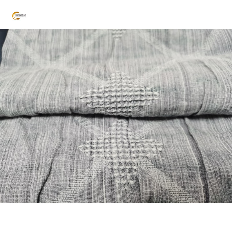 Linen Dyed Pillow Bedding Sofa Textile Upholstery Fabric