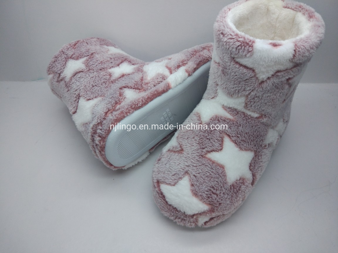 Popular Women Winter Warm Cozy Home Shoes Indoor Slipper Boots for Lady