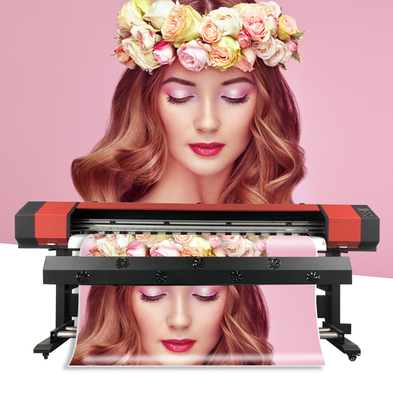 1.8m 1.9m Lager Format Eco Solvent Printer with I3200 Single Head for Indoor Poster Banner Vinyl Printing