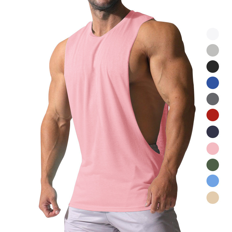 Athletic Male Sportive Casual Men's Sleeveless Blouse T-Shirt