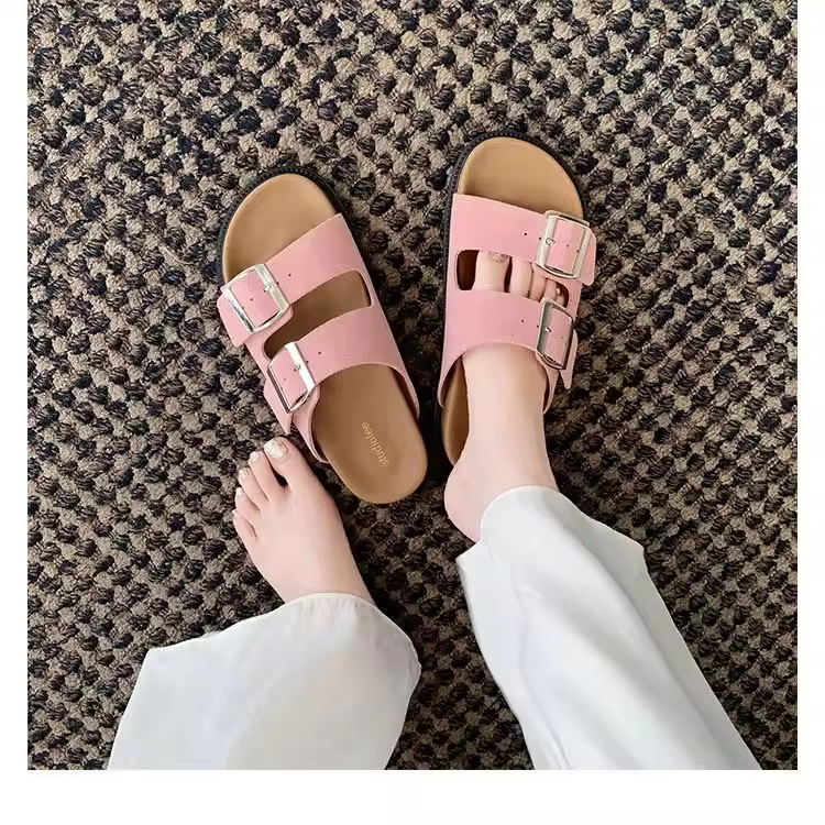 Comfortable Sandals Flats Summer Beach Slide Sandals Men Fashion Slippers Factory Wholesale Outdoor Stylish Leather