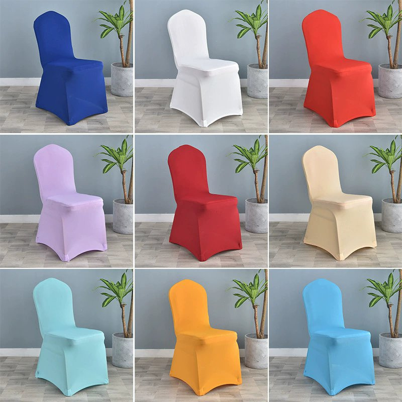 Banquet Home Decorations Wedding Spandex Home Hotel Party Thin Chair Cover
