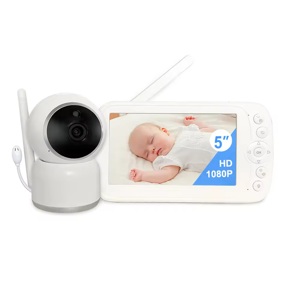 Oem Odm Wholesale 5 Inch Tuya Wifi Video Baby Monitor Premium Quality Home Security Device