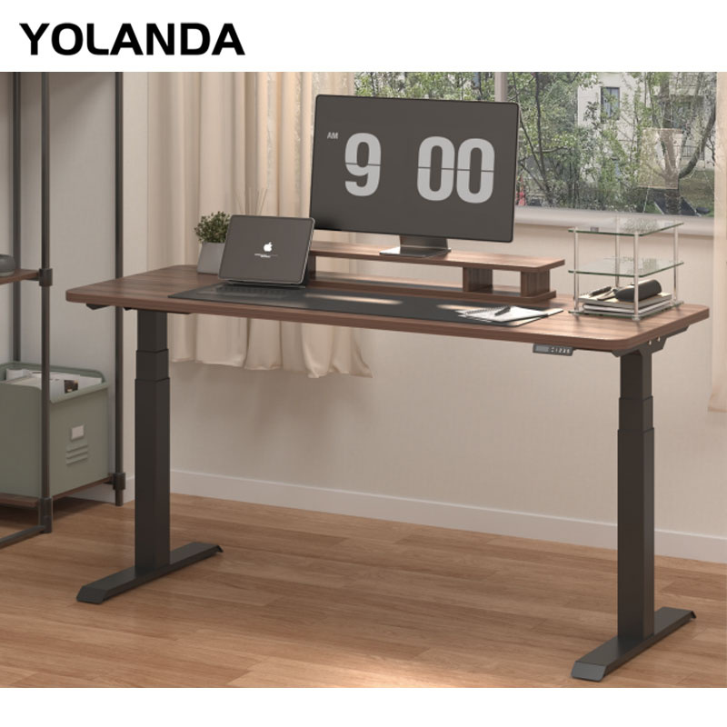 Yolanda Modern Office Folding Tables Adjustable Desk for Laptop Partitions Commercial Furniture Gaming Electric Standing Desk