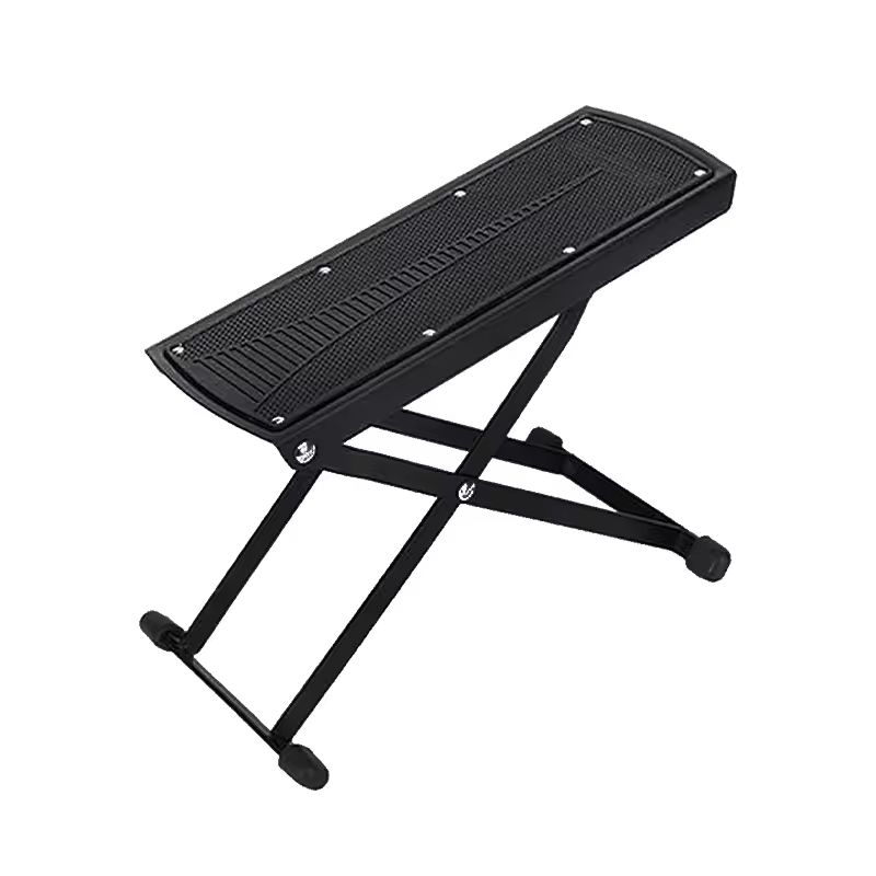 Ct-312 Folding Height And Angle Adjustable Guitar Foot Rest Bench Footstool Guitar Pedal