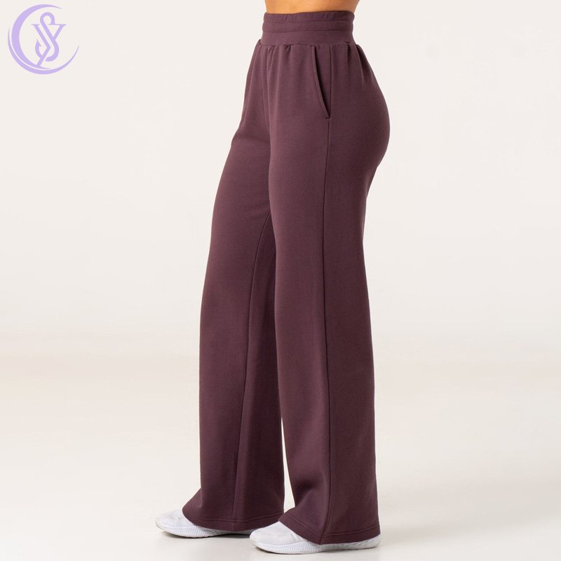 Hot Selling High Waist Elastic Waist Straight Leg Sweatpants Casual Wear Joggers