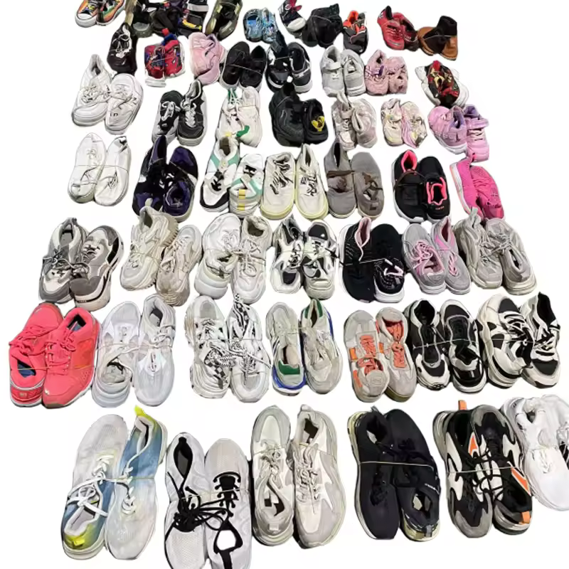 Factory Direct Lot Stock Second Hand Branded Mix Men And Women Shoes And Second-hand Women's High Heels