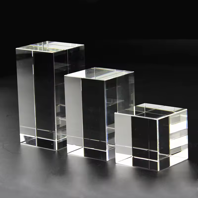 Wholesale Blank K9 Crystal Glass Cube For 3d Laser Engraving Crystal Manufacture Supplier