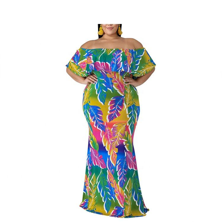 Elegant Floral Maxi Dress for Plus Size Women