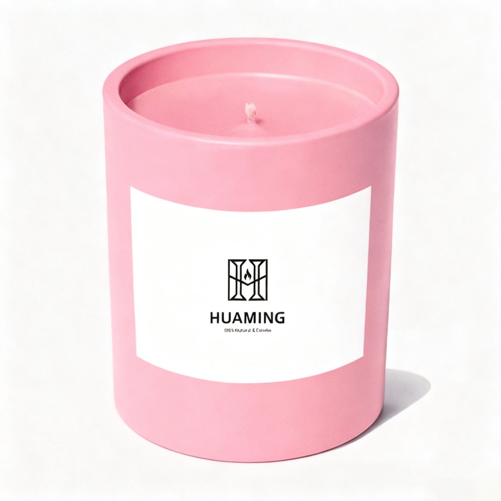 Huaming Premium Quality Home Fragrance Organic Soy Wax Private Label Color Ceramic Dessert Aromatherapy Bakery Scented Candle