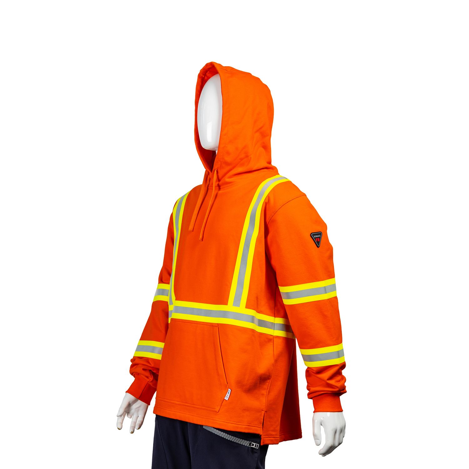 Factory Supply High Visibility Reflective Tape Security Outdoor Construction Hoodie