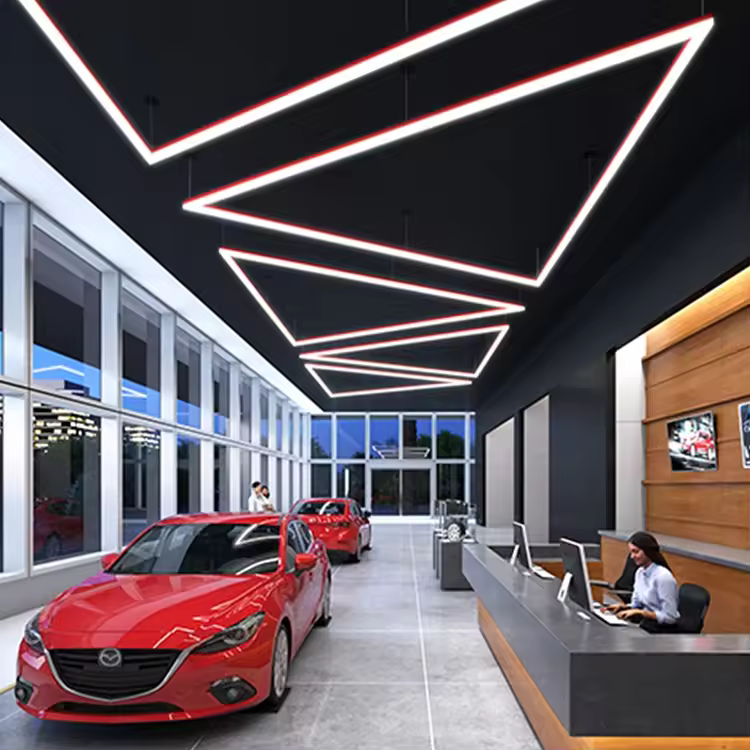 High Quality Office Garage Working Lamp Suspension Linear Aluminum Tube 8ft 80w Seamless Linkable Led Work Lights