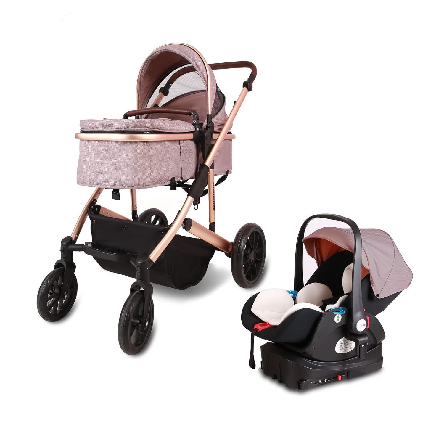 Fantastic Trend Expedition Premium Fancy Design Luxury 3 in 1 Aluminum Alloy Baby Stroller