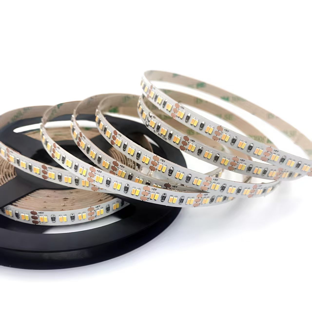 3014 Dual CCT LED Strip Factory Direct High CRI90+ 12V Self-Adhesive Lighting