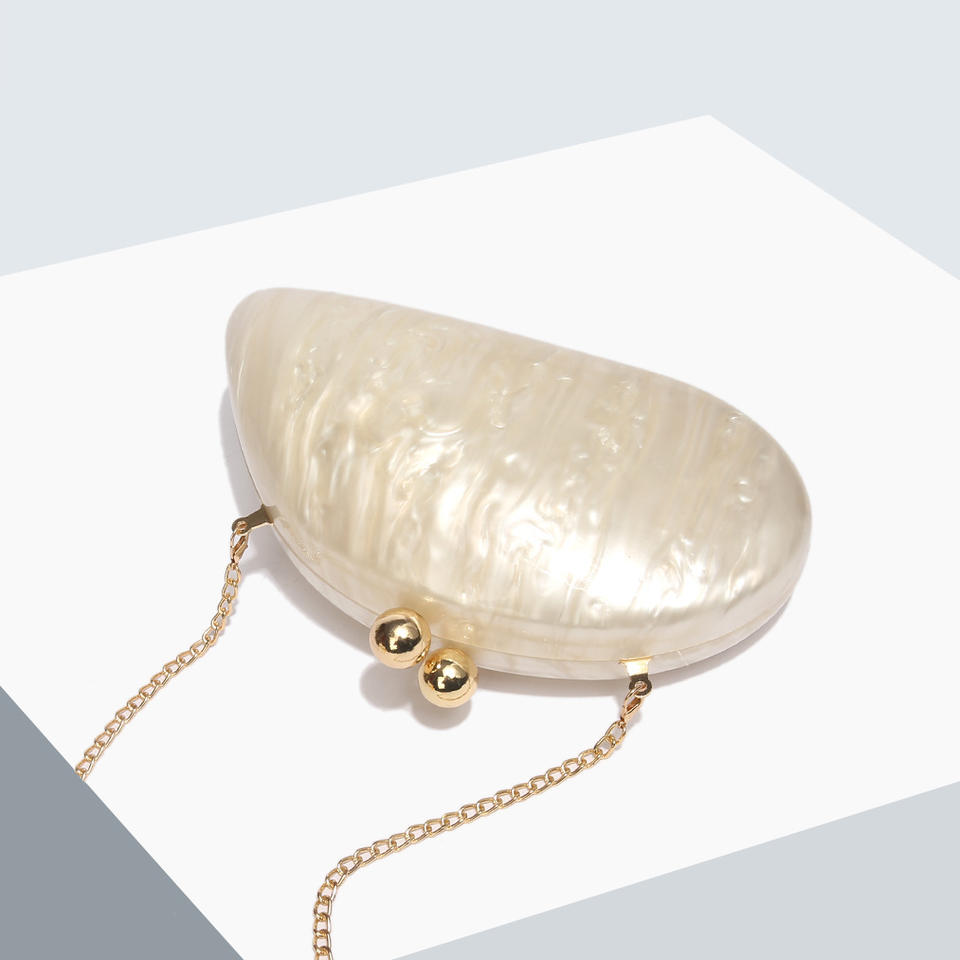 Dropshipping Shopify Evening Bag Women European New Shoulder Crossbody Acrylic Shell Clutch Fashion Wedding Purse