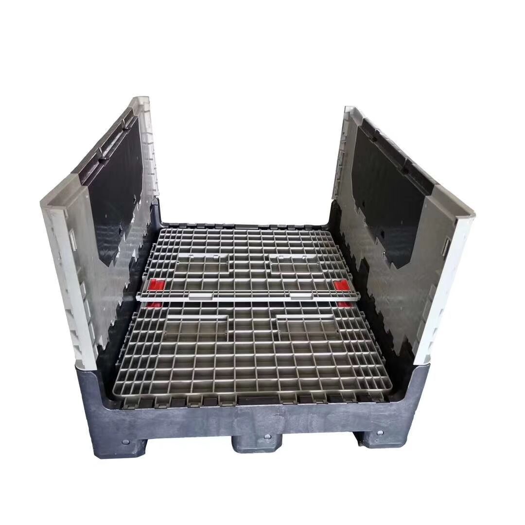 High Capacity China Large Foldable Plastic Pallet Bin /Container /Collapsible Box with Lid