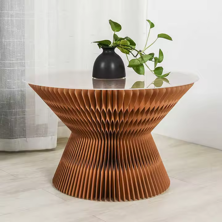 Coffee Table Coffee Negotiation Table Folding Organ Paper Table Design Hourglass Paper Modern Original Home Furniture Foldable