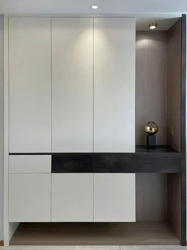 Versatile Wooden Shoe Organizer Cabinet with Cohesive Style