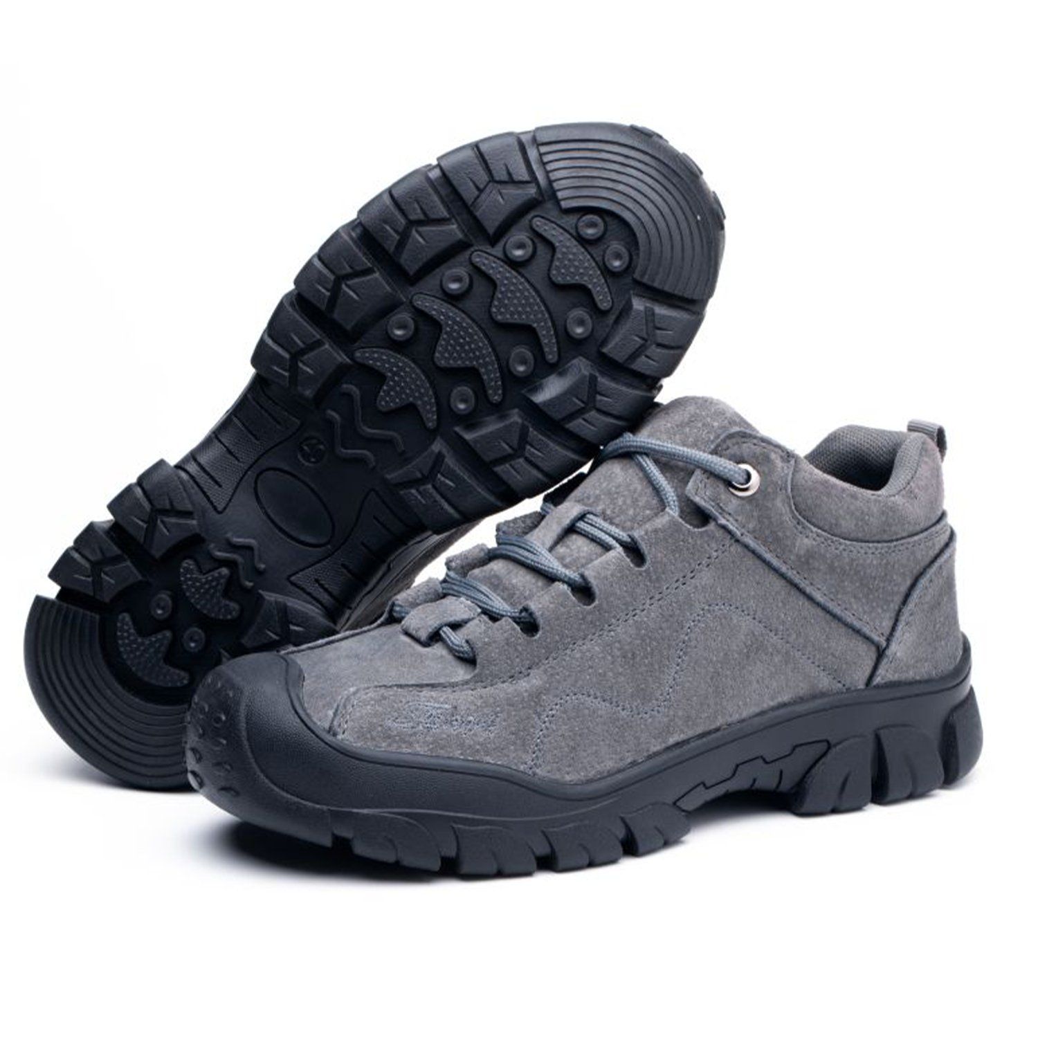 Suede Cow Leather Safety Shoes with CE