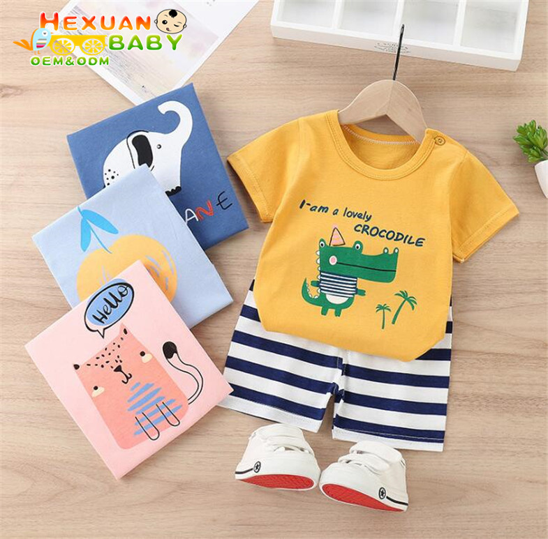 2025 Set T-Shirts Stock Clearance Boys Clothing 2 Piece Pants Sets Boy's T-Shirts Kids
