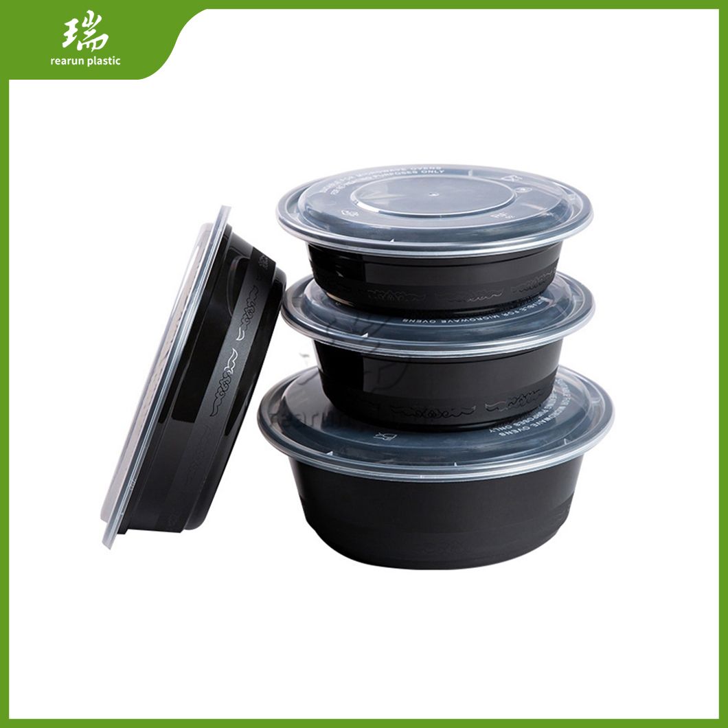 Rearun Food Grade Takeaway Plastic Lunch PP Container