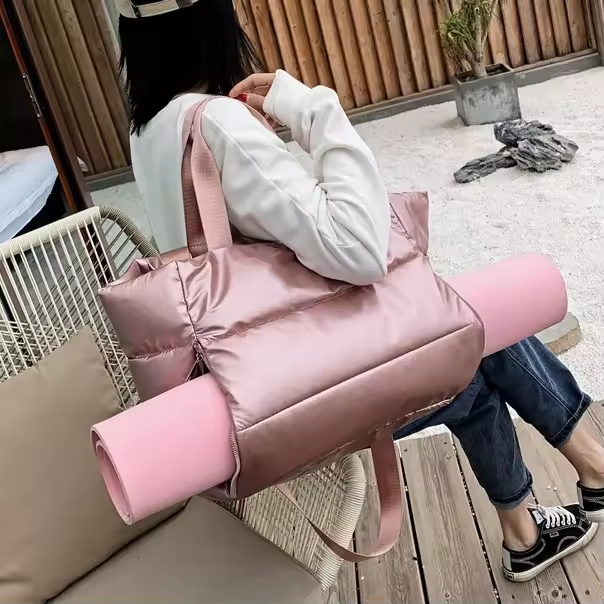 Unisex Cotton Gym Bag Zipper Women's Wet Dry Separation Waterproof Swim Duffel Cheap Oxford Yoga Hand Shoulder Travel Bag