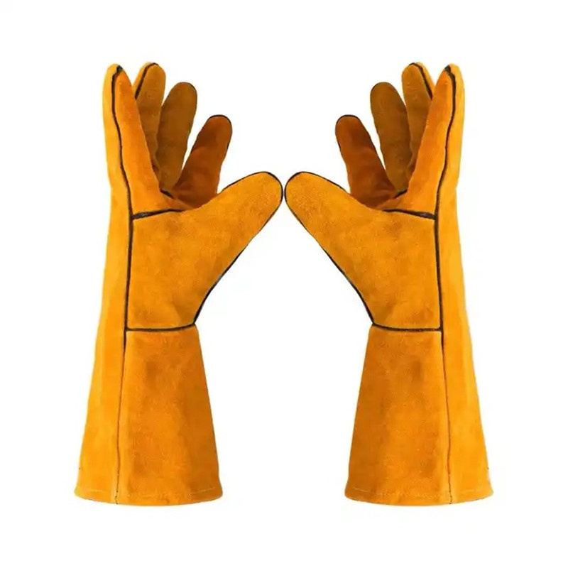 New 2025 Latest Design Leather Work Long Welding Gloves