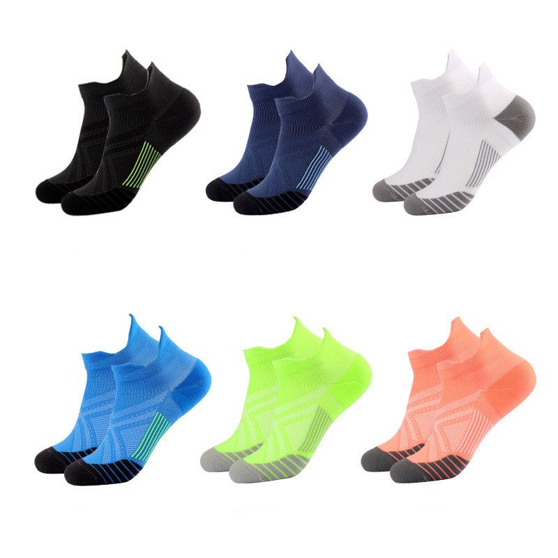 Factory Direct Sales Football Socks Dispensing Men and Women MID-Tube Socks Cross-Border Amazon Non-Slip Running Sports Socks