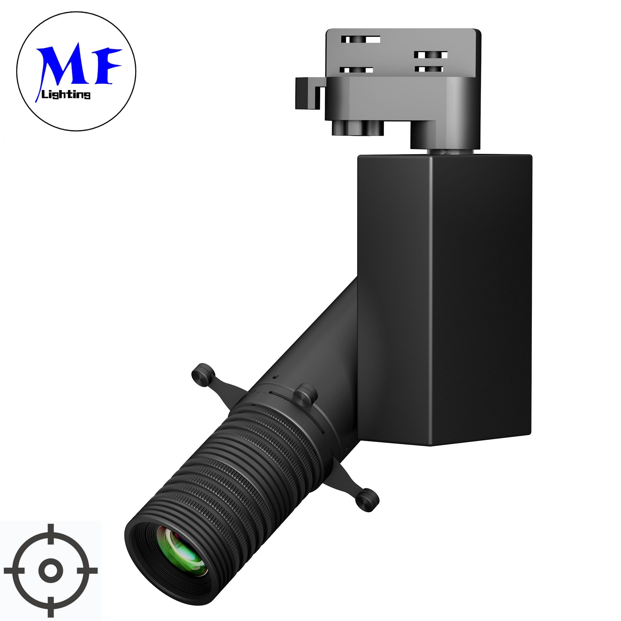 Factory Price 10W 20W 30W Zoomable CCT Dali Dimmable Gallery Track Lighting Shapeable LED Contour Spotlight Gobo Projector for Museums Galleries Malls