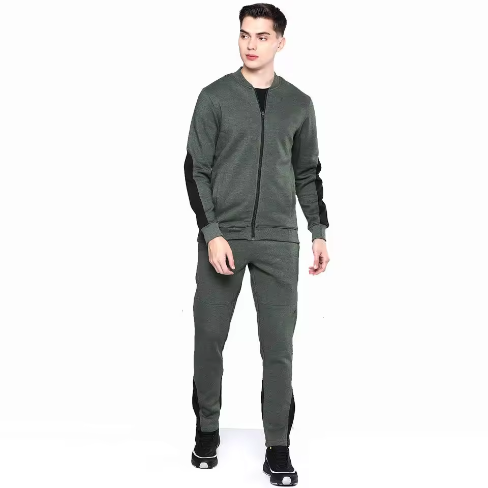 Premium Quality Design Your Own Men's Zipper Tracksuits Set Custom Cheap Price Men Zipper Tracksuits Sets For Sale
