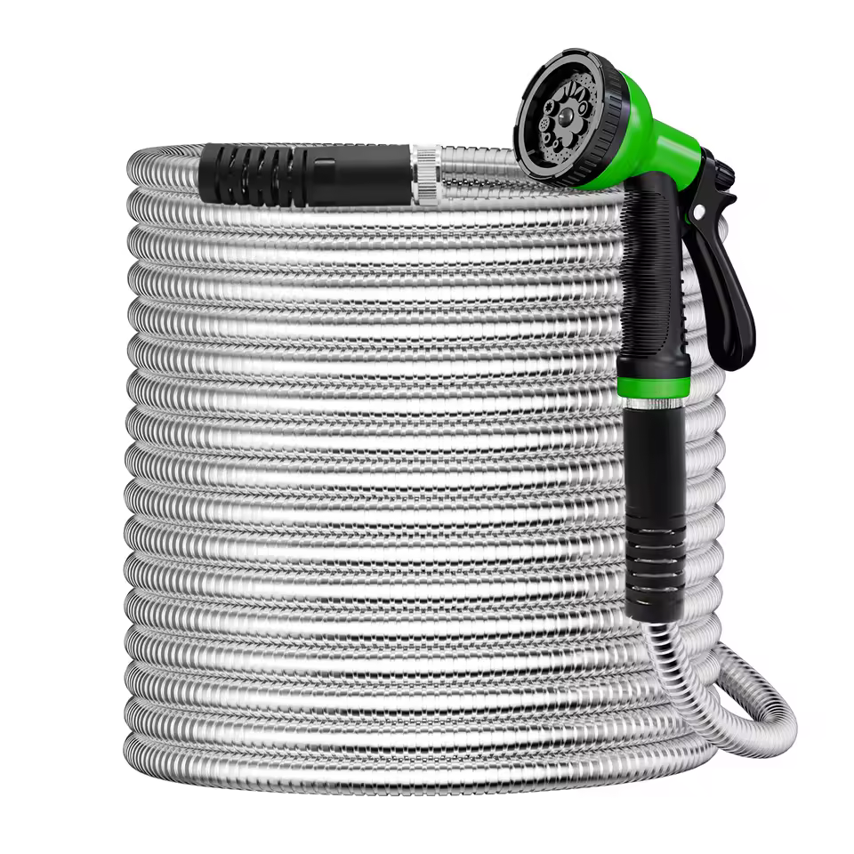 Top Seller 304 Stainless Steel Garden Hose Pipe With Pvc Latex High Performance Flexible Soft Cns 201 Metal Reels