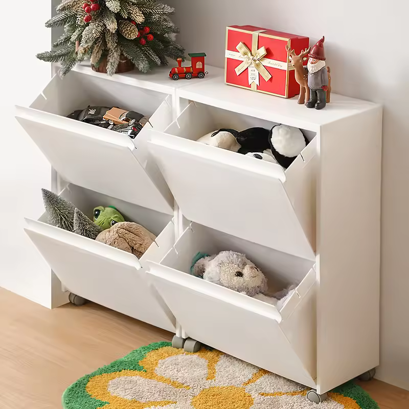 2025 New Arrivals Home Kitchen Equipment Snack Cabinet Toy Storage Drawer Home Organizer Plastic Storage Cabinets Trending