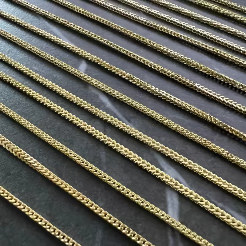 Factory Fashion Sterling Silver Jewelry Chains 2.5mm 3mm Really Solid S925 Sterling Silver Franco Chain Necklace For Man Women