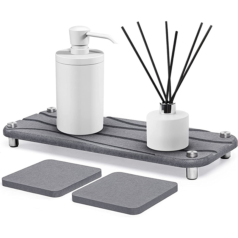 Fast Instant Drying Diatomaceous Earth Water Absorbing Stone Sink Caddy