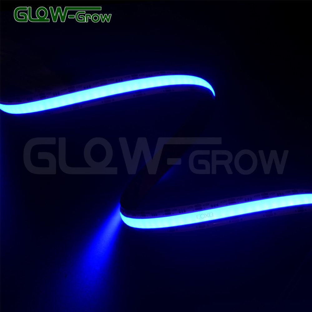 24V 100lm/W RGB COB LED Light Strip with 24 Keys Remote Controller