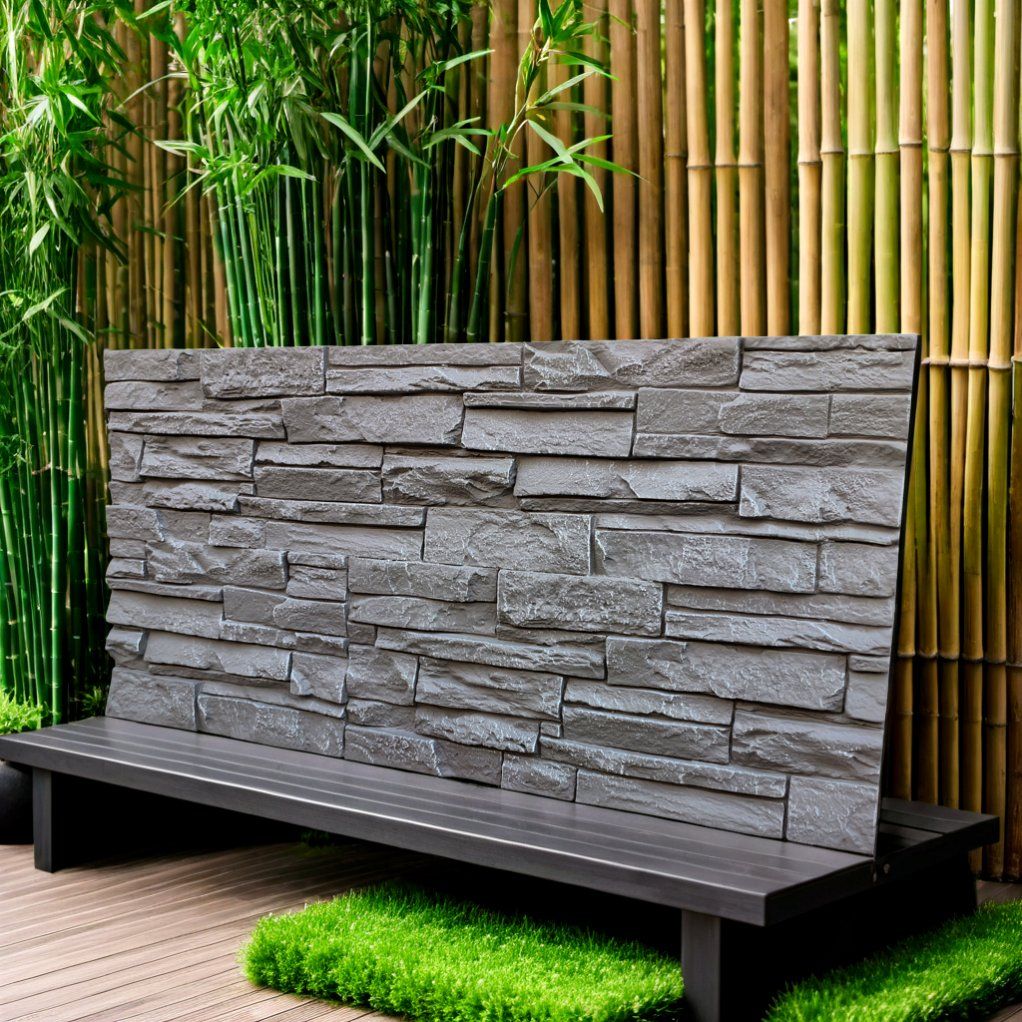 2025 New Design Outdoor Decorative Wall Panel 3D PU Faux Stone Wall Panel for Exterior Wall Decoration Faux Stone Panel Made of Polyurethane