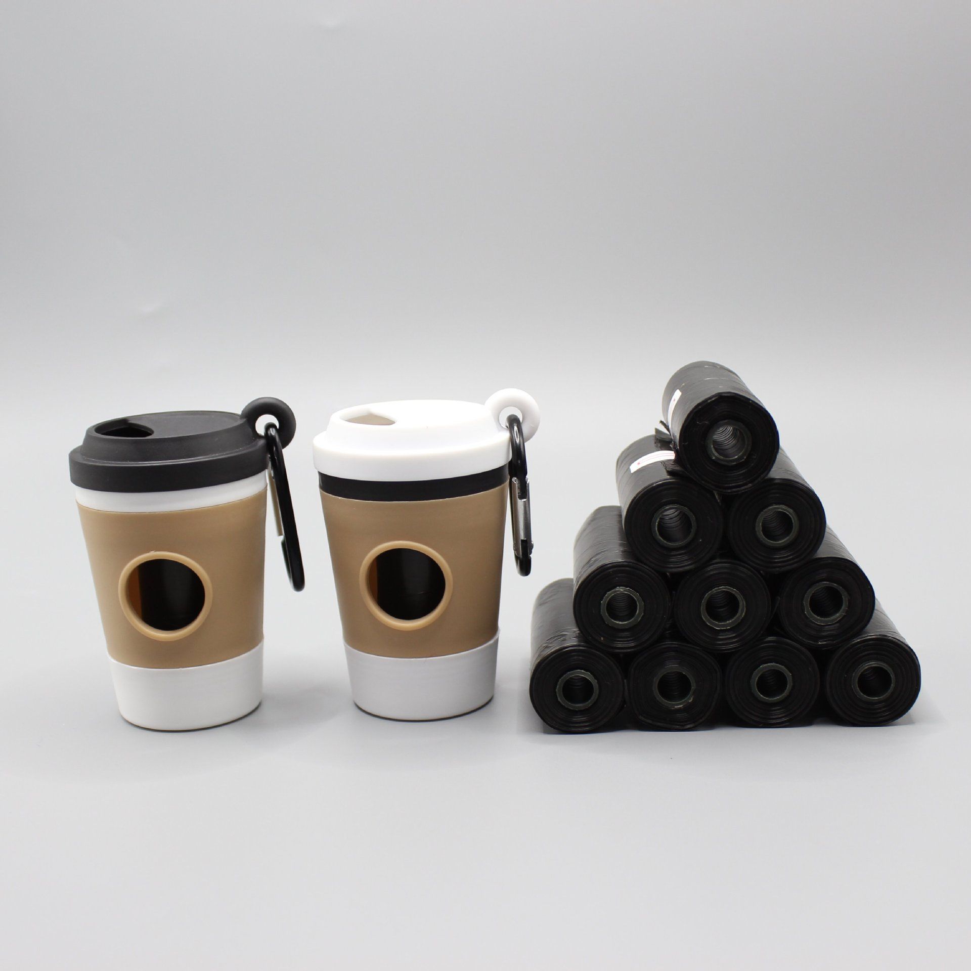 Portable Coffee Cup Style Dog Poop Bag Dispenser Plastic Pet Supplies Wholesale