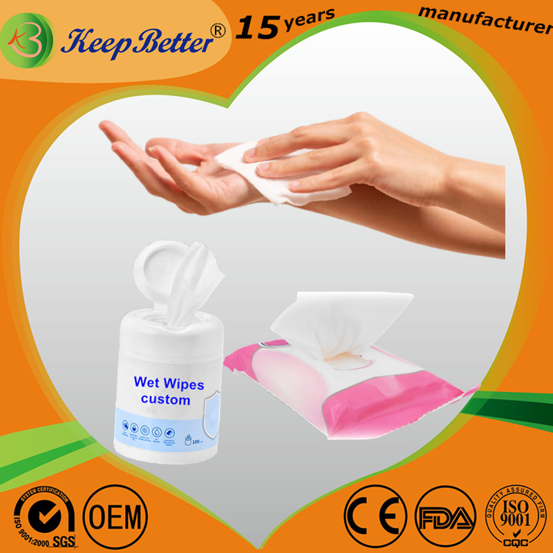 China Manufacturer Household Cleaning 70% 75% Wet Wipes