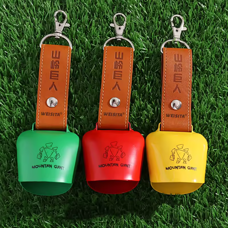 Original Hot-selling Buckle Bear Bell Off-road Mountaineering Paint Cow Bell Backpack Pendant Commemorative Gift