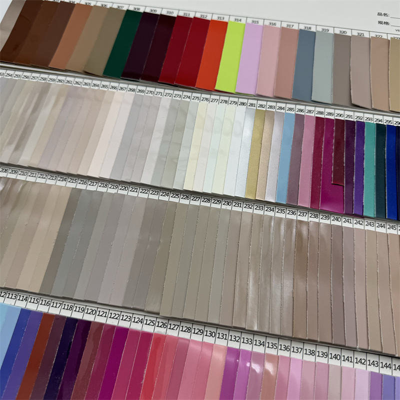 Factory Stock Polyurethane Vinyl Shoe Material Faux Leather Fabric Mirror Surface PU Patent Leather Roll