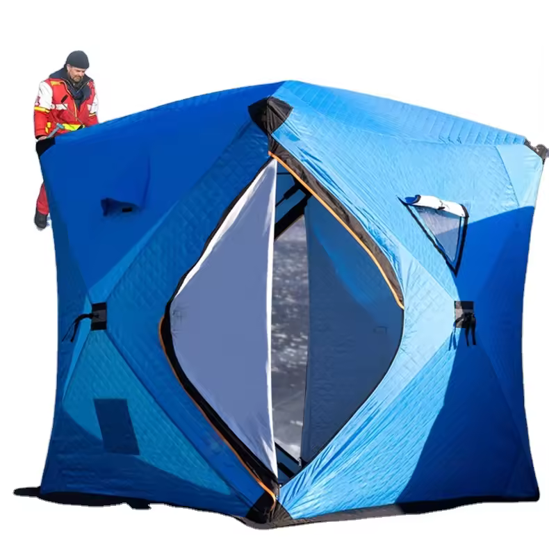 High Quality Outdoor Camping Winter Tent 3 Layers Durable Lightweight Ice Shelter Keep Warm Tent