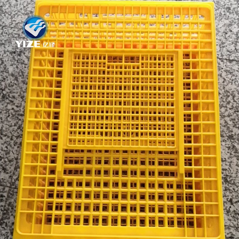 2023 Transport Plastic Cage Poultry Equipment Original Material Chicken Crate 75*55*27 Cm