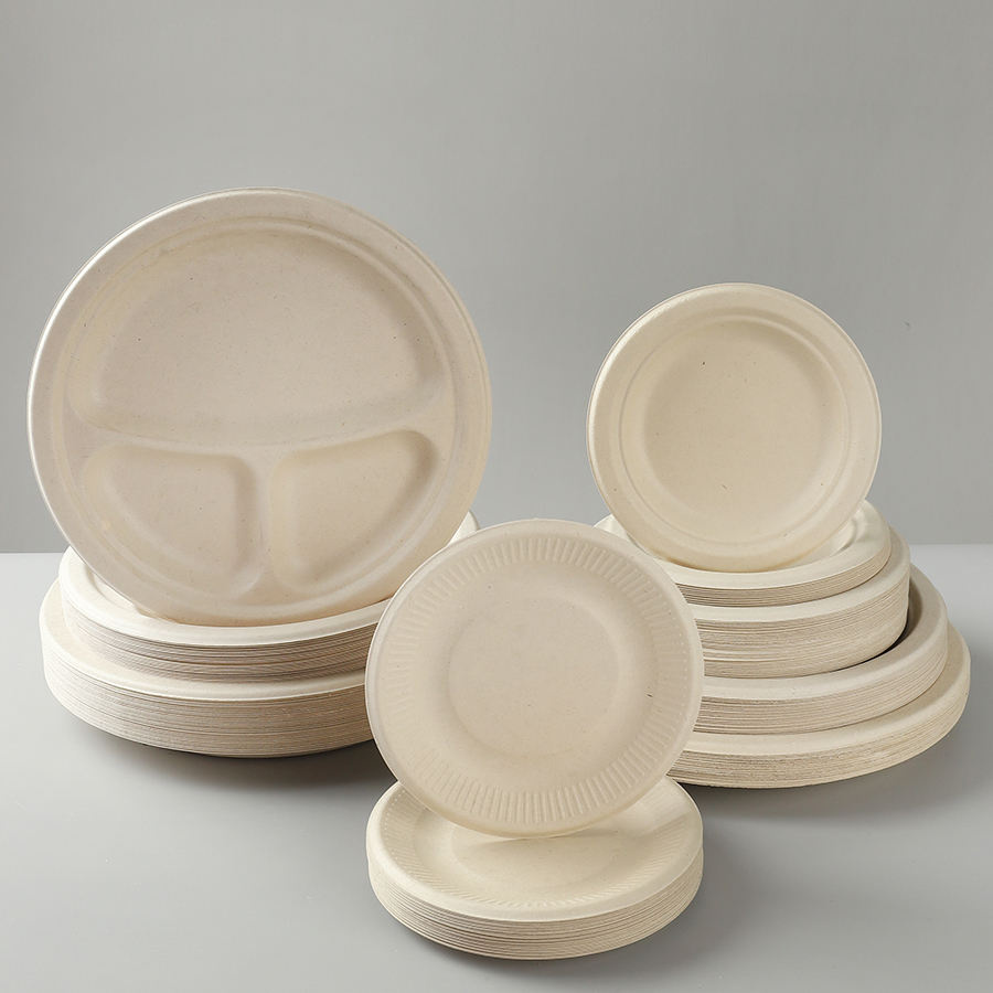 Factory Wholesale Bagasse Disposable Grill Board Cake Board Fruit Board Packing Plate