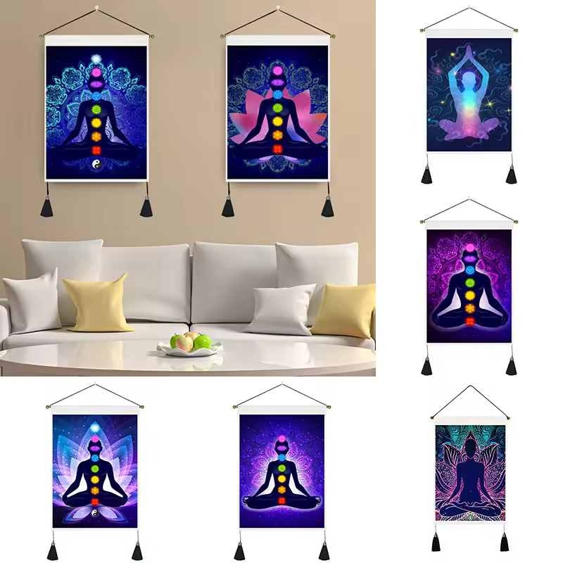 Colorful Digital Printing Wall Hanging Banner Home Decor Logo Printed Tapestry Blanket Custom Tapestry