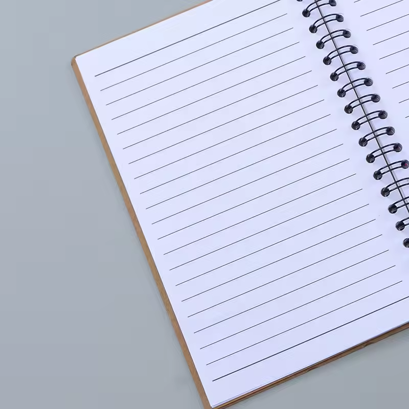 Creative Coil Notebook A3 Gold Stamping Double Layer Leather Cover B5 Size Student Office Supplies Wholesale Loose Leaf Book