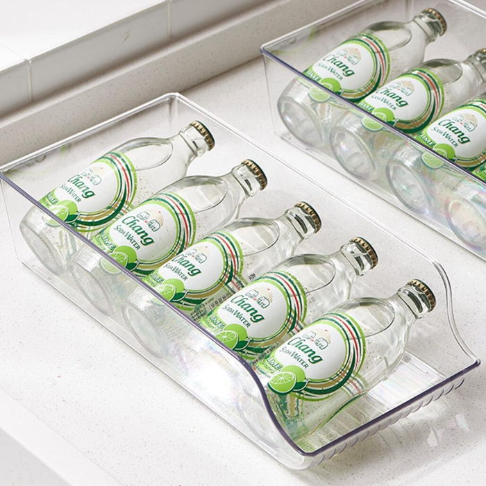 Clear Can Dispenser Fridge Organizer Beverage Drink Container